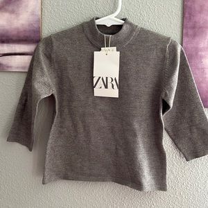 Zara knitwear gray baby boy SWEATER 12-18 months new viscose